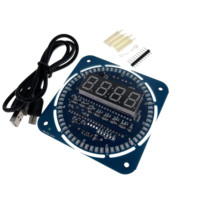 Module d'affichage numérique rotatif DS1302 LED alarme électronique horloge numérique LED affichage de la température Kit de bricolage carte d'apprentissage 5V nouveau