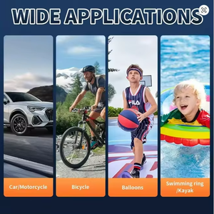 Manómetro Digital de Aleación de Aluminio DON FELIZ, Inflador de Neumáticos Portátil de 12V de Alta Precisión Multifuncional de un Solo Cilindro - Product Image 5