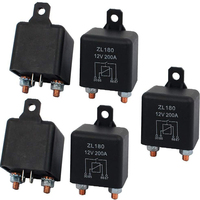 Relais de démarreur 200A, commutateur de relais fendus à 4 broches, 12V, 24V, 48V, SPST continu, démarrage de voiture à courant élevé