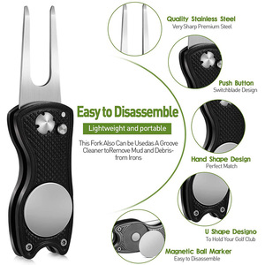 Fourche de réparation de gazon Passen à 4 couleurs pour terrain vert et outil de réparation de green de golf - Product Image 5