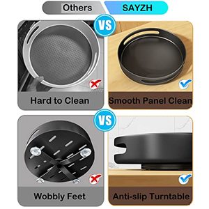 Organizador <span class=keywords><strong>Lazy</strong></span> <span class=keywords><strong>Susan</strong></span>, estantes de especias giratorios de acero y Metal para despensa de cocina, armario, Mesa - Product Image 4