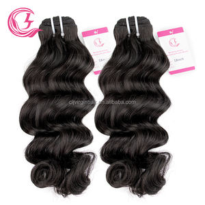 CLJhair cabello humano virgen <span class=keywords><strong>crece</strong></span> 10A grado indio Onda 3 26 28 30 pulgadas paquetes para trenzar <span class=keywords><strong>con</strong></span> frontales y vendedor de peluca - Product Image 4