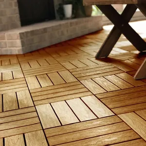 Al Aire Libre moderno jardín balcón Patio decoración suelo enclavamiento adoquín y WPC azulejos de cubierta - Product Image 1