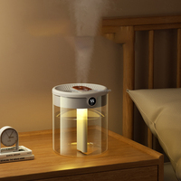 Pelembap udara portabel isi ulang Logo, Humidifier semprot ganda Usb dingin kabut ultrasonik tangki air 2 liter
