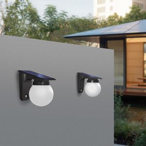 Lámpara de Pared LED Solar Moderna IP65, Impermeable, Esférica, Decorativa, para Exteriores, Patio, Villa, Jardín, Decoración de Paisajes - Product Image 4