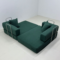 Multifunktionales Dreisitzer-Schlafsofa mit Liegefunktion Hochdichte Schaumstofffüllung für Wohnzimmer & Schlafzimmer