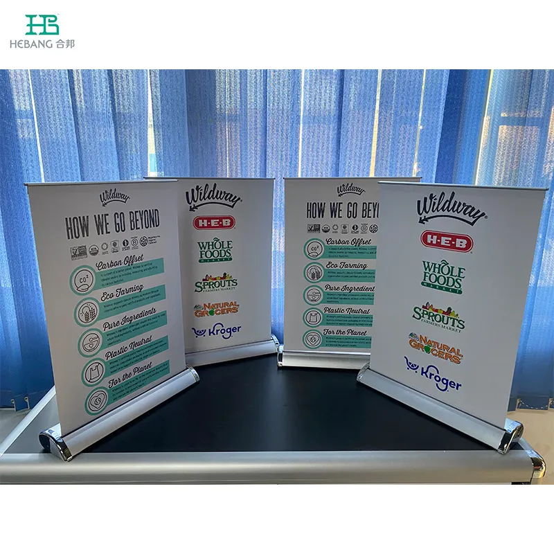 Factory Direct Sale Table Top Display Mini A3 A4 Roll Up Banner