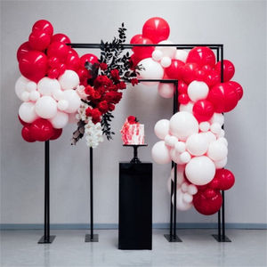Wedding Simple Black Metal Arch <b>Backdrop</b> Stand for Wedding Events Great made in china - Product Image 2