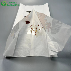 Fast Food Bag Custom Paper Bags Wholesale Glassine Bag Gusset Custom