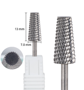 Fraise à ongles en carbure de tungstène, grande, conique, 5,2 mm, 6,0 mm, 7,0 mm, pour le nettoyage des cuticules, outil de manucure - Product Image 2