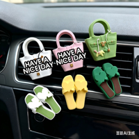 Offre Spéciale : Mini Sac Birkin de Luxe, Diffuseur d'Arômes 3D en Forme de Pantoufle Poney pour Grille d'Aération de Voiture, pour Filles