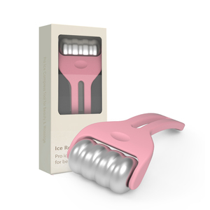 Rodillo <span class=keywords><strong>Derma</strong></span> de Hielo Rosa para Masaje DE LA Piel del Área DE LOS Ojos, Alivio DE LA Migraña y Estiramiento Facial, Tipo de Enchufe ZA, Novedad - Product Image 1