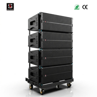 Altavoces Line Array LA-6, Sistema de Sonido Profesional de Audio para Eventos, Altavoz Activo de 12 Pulgadas con Doble Línea