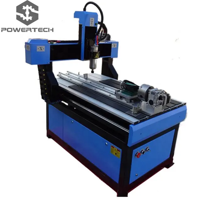 Yüksek hassasiyetli 600*900mm kullanılan mini 4 eksen ahşap cnc router makine