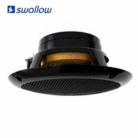 Mini haut-parleur de plafond étanche IP55 évalué 4 Ω 25W/50W pour salles de bains et cuisines