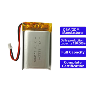 KRL 3.7V 922234 700mAh Soft Pack Polymeer Lithium Batterij Pouch Lithium-ion Batterijen Fabrikant - Product Image 1