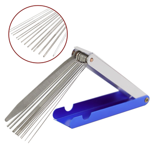 Kit de polissage et de rainurage pour sillet de guitare, comprenant des limes à rainurer, des tiges de lime, des limes à aiguille et des outils de remplacement pour lutier - Product Image 1