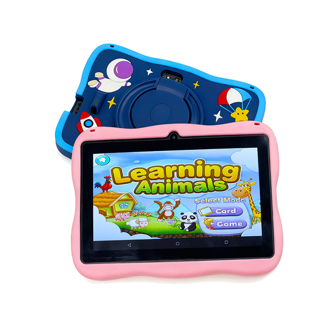 New 7-inch Rugged Drop-Resistant Kids Tablet Android 8 Capacitive 2GB+16GB Quad Core 1.3GHz Allwinner GSM Educational Use