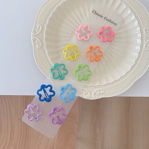 Simpatica piccola forcina in lega di metallo in colori arcobaleno per le femmine con frangia di capelli rotti per feste di Natale - Product Image 6