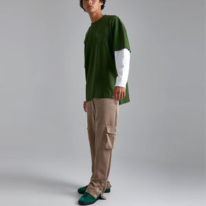 <span class=keywords><strong>Pantaloni</strong></span> Cargo Flare in velluto a coste Unisex personalizzati OEM <span class=keywords><strong>pantaloni</strong></span> sportivi <span class=keywords><strong>con</strong></span> <span class=keywords><strong>bottoni</strong></span> svasati Casual all'aperto <span class=keywords><strong>pantaloni</strong></span> Cargo larghi da uomo <span class=keywords><strong>con</strong></span> tasche <span class=keywords><strong>laterali</strong></span> - Product Image 3