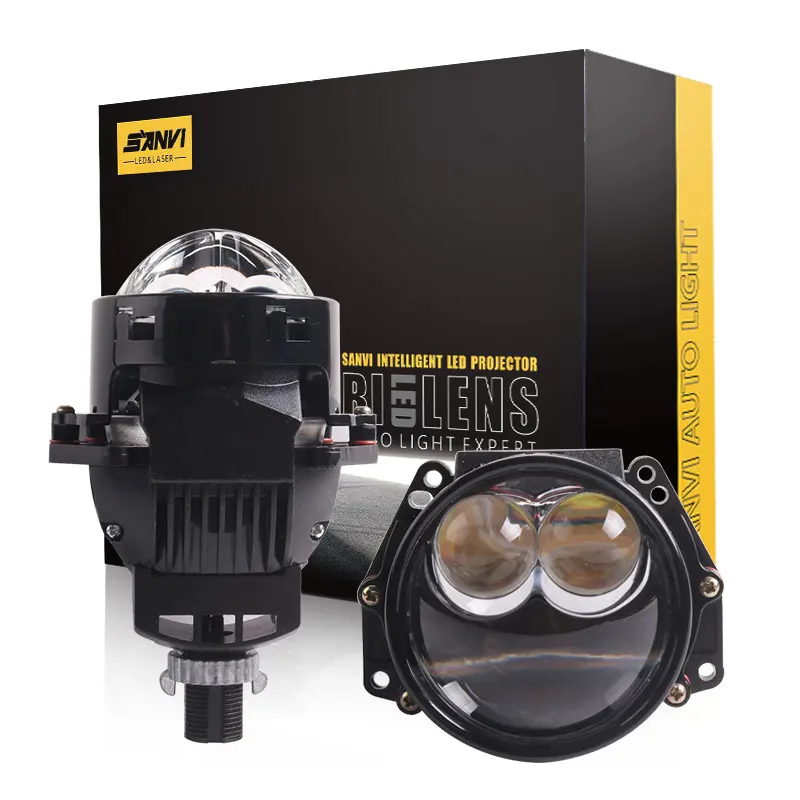 2023 Sanvi new 3 inch S13 Super quality 68W bike and car light headlight h4 h7 BI LED projector lens