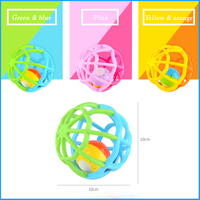 Balle d'activités sensorielle lumineuse et hochet doux pour bébés, favorisant la coordination œil-main et la reconnaissance des couleurs