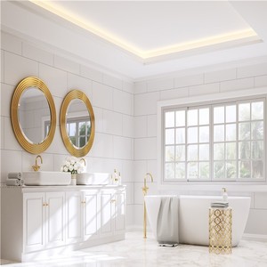 Meuble Salle De Bain đồ nội thất thời trang hiện đại Gương tủ phòng tắm Vanity Combo đồ nội thất hiện đại Bath Vanity - Product Image 1