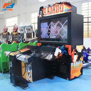 Macchina Arcade Sparatutto a Moneta <span class=keywords><strong>Rambo</strong></span> First Blood con Schermo LCD HD da 55 Pollici e Doppia Pistola, Simulatore di Gioco Stallone per Centri Divertimento - Product Image 6
