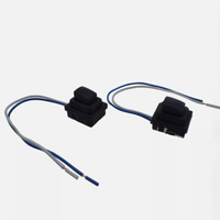 Untuk Hyundai Tucson 2016-2018 Switch Switch pintu depan eksterior krom gagang pintu tombol kecil