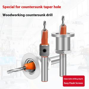 带限位沉头的合金沉孔钻，用于安装木工梯子螺钉锥形孔止动钻头 - Product Image 5