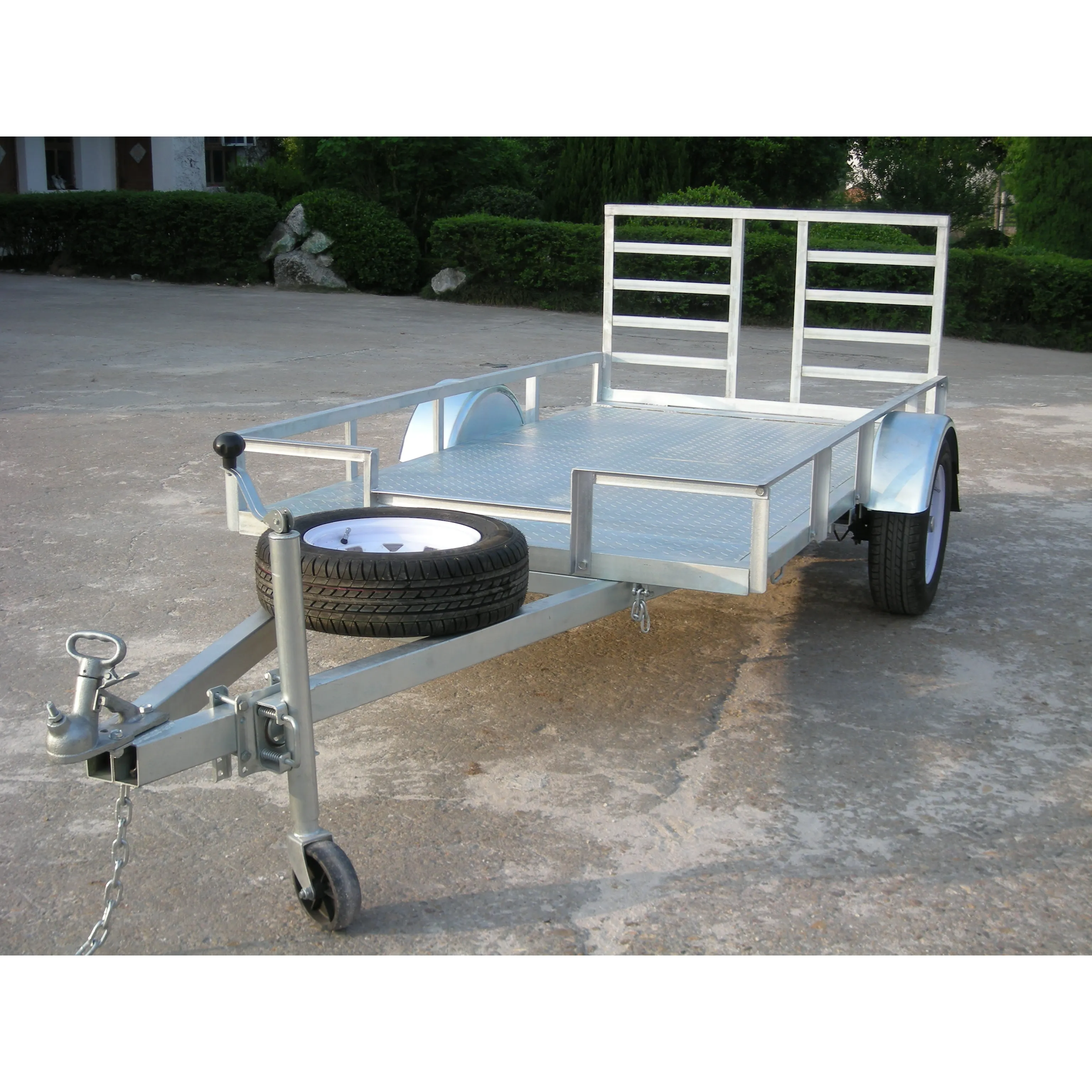 8x5 quente mergulhado galvanizado golf cart reboque motocicleta & atv trailers