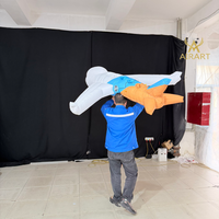 Modèle de ballon gonflable en forme d'avion pour enfants, idéal pour la décoration de musées et de boîtes de nuit