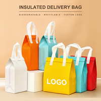 Sac isotherme non tissé pour livraison de repas 3-30L, écologique, imperméable, léger, garde au chaud et au froid