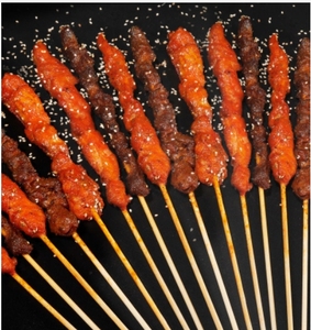 Biodegradable Wholesale Bulk Bamboo Charcoal Skewers Food-grade Natural Outdoor Kitchen Heat Resistant Waterproof Non-Stick - Product Image 5