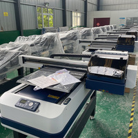 Impresora UV digital 6090 CMYK W V Flatbed 6090 UV DTF impresora máquina de impresión para metal