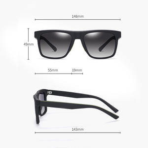 Diseñador <span class=keywords><strong>de</strong></span> la <span class=keywords><strong>marca</strong></span> top <span class=keywords><strong>plano</strong></span> TR90 marco mate almohadilla nasal <span class=keywords><strong>de</strong></span> goma Premium moda hombres gafas <span class=keywords><strong>de</strong></span> sol polarizadas logotipo personalizado con cajas - Product Image 3