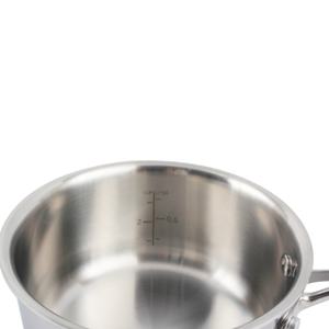 Casserole à sauce et à bouillon en acier inoxydable à trois couches avec couvercle en verre - Product Image 6