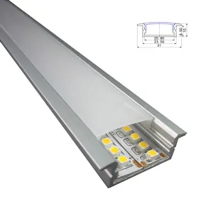 फैक्टरी मूल्य एल्यूमीनियम एलईडी प्रकाश Recessed छत प्रकाश के लिए चैनल प्रोफाइल