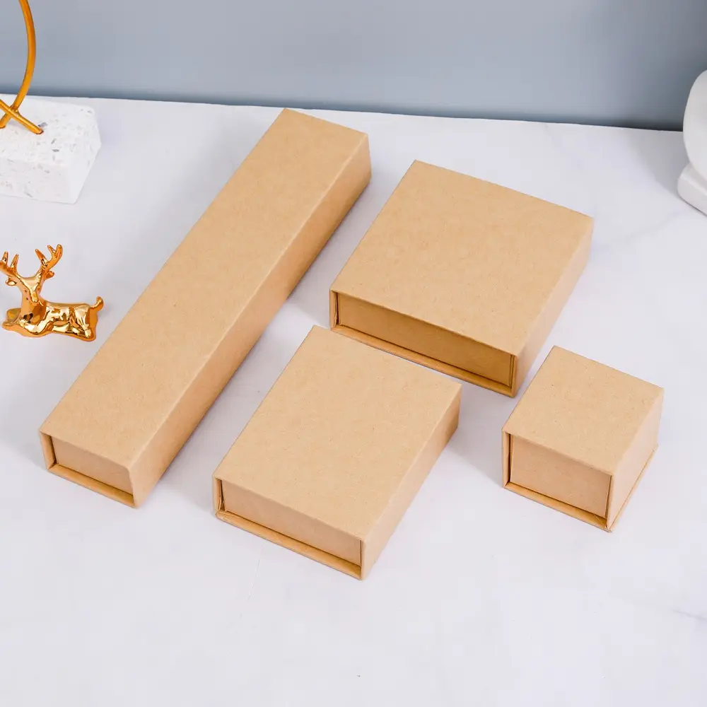 Benutzer definierte personal isierte Logo Magnet karton Geschenk boxen Verpackung für Schmuck-Sets