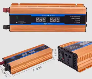 600W שמש מהפך 12v 24v 48v שונה גל סינוס מהפך מקסימום USB עם סוללה עבור כוח בנק מערכת 1200W 1600W 2200W 2600W