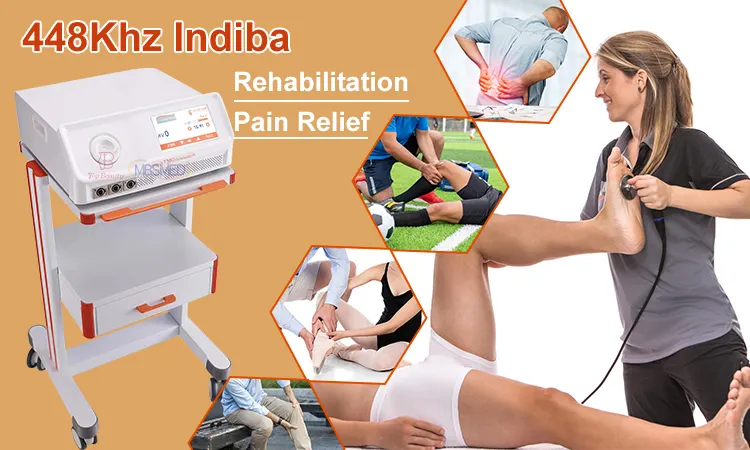 米国へ痛みのないRet Cetリハビリテーション鎮痛理学療法機器Indiba Winback Tecartherapy Physio Tecar Device