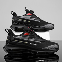Chaussures de course pour hommes avec amorti - Baskets décontractées polyvalentes et tendance antidérapantes pour papa