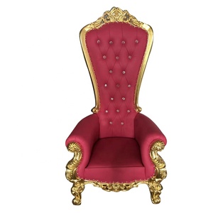 Americano de lujo moderno de lujo estilo Barbero Silla de <span class=keywords><strong>rey</strong></span> de <span class=keywords><strong>trono</strong></span> con pierna de madera - Product Image 4