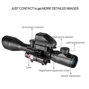 Mira Holográfica Táctica Combinada C4-12X50EG de Doble Luminosidad con Punto Rojo/Verde y Láser Óptico - Product Image 2