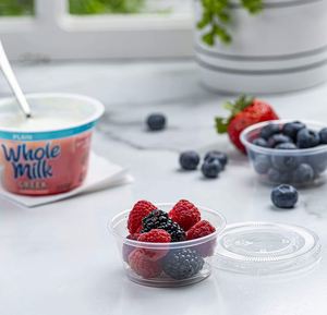 Gobelets en plastique de 3,25 oz avec couvercles pour la conservation des aliments, petits récipients pour sauces et compléments alimentaires - Product Image 6