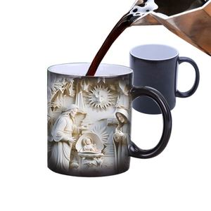 <b>Microwave</b> Safe Ceramic Mug 11Oz Dishwasher Friendly Blank Heat Transfer Coffee Cup for Gift - Product Image 1