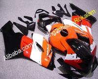 Kit de carénage de moto pour Honda 04 05 CBR1000RR 2004 2005 CBR 1000 RR 1000RR CBR1000, Orange, rouge, blanc et noir