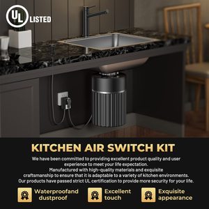 Para LEFOO LF40, Kit de interruptor de aire de cocina de doble punto de ajuste, Control de presión, accesorios de aire acondicionado para bañera de hidromasaje, residuos de cocina - Product Image 2