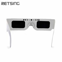 Lunettes d'éclipse solaire en papier festives pour votre prochain événement en plein air, certifiées CE et ISO 12312-2