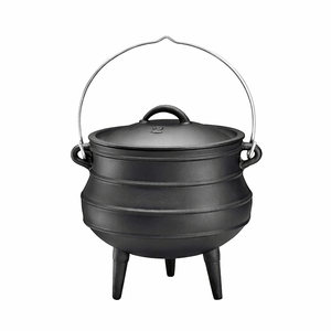 Olla a Presión de Hierro Fundido al por Mayor de Fábrica, Olla para Camping, Olla de Tres Patas, Olla para Sopa de Hierro Fundido, Caldero - Product Image 6